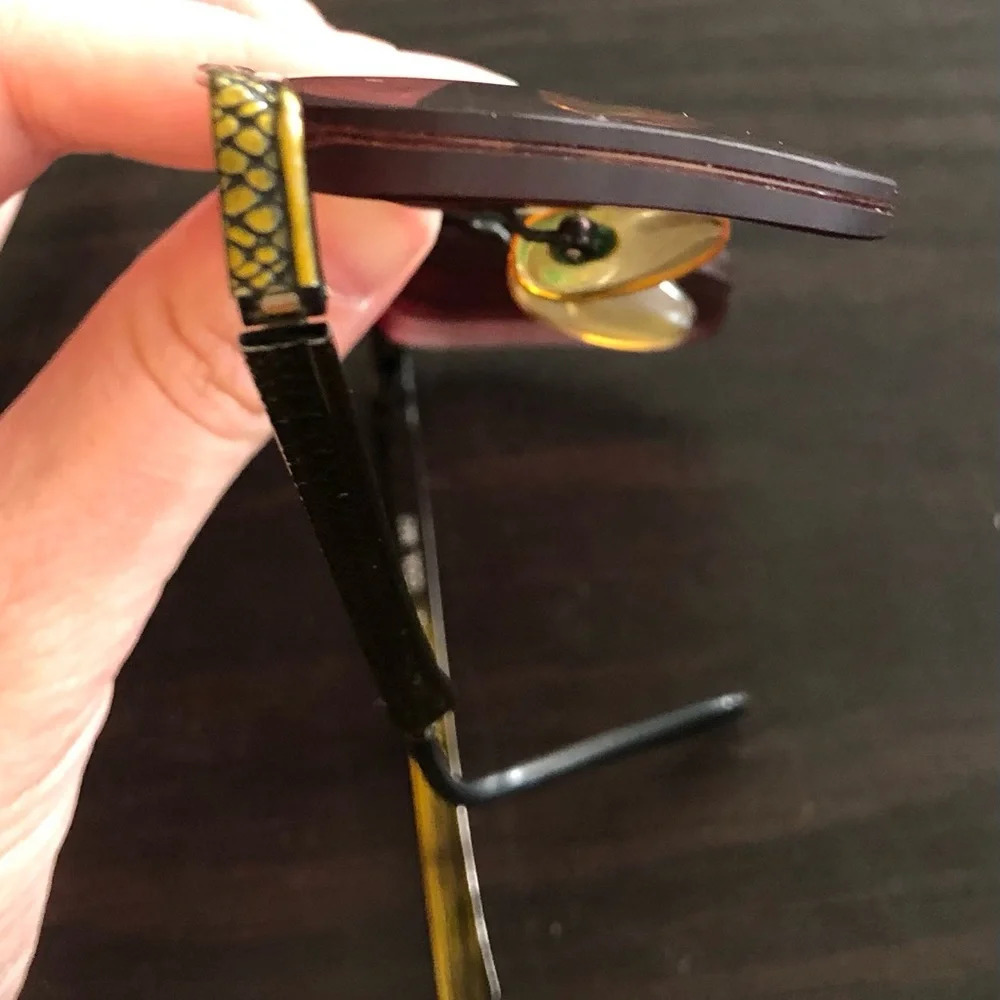 Vintage Trussardi TPL 118/N Snake Print Frame Sunglasses - Made in Italy - Picture 9 of 10